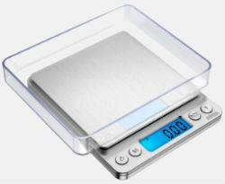 Amir Upgraded Digital Weed Scale 500x0.01g Silver