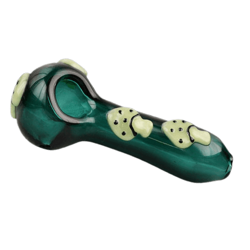 Glow in the Dark Mushroom Spoon Pipe