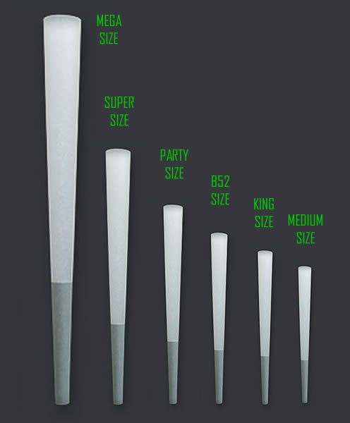 JWare Pre Rolled Cone Sizes