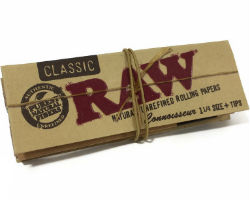 RAW Classic 1 1/4 Papers Connoisseur with Tips