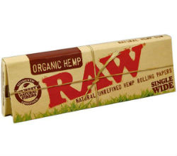 RAW Organic Hemp Single Wide Rolling Papers