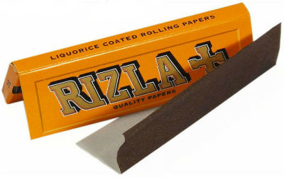 Rizla Orange (Licorice) Single Wide Rolling Papers