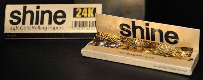 Shine 24 Karat Gold Rolling Papers