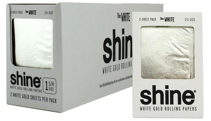 Shine White Gold 1 1/4 Rolling Papers