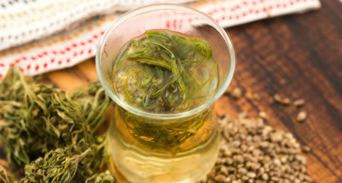 Weed Stem Tea